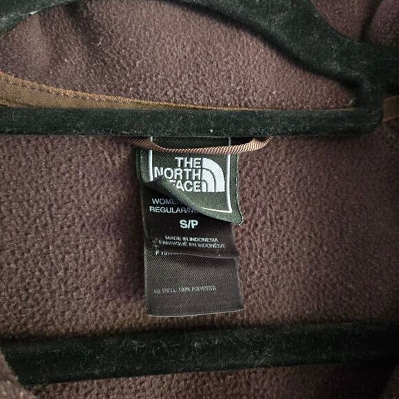 The North Face Brown Full Zip Up Womens SZ S Fleece - Picture 2 of 6